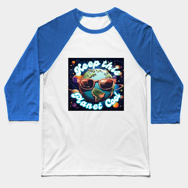 cool planet Baseball T-Shirt by Buda apparel